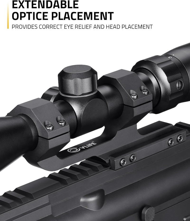 CVLIFE Cantilever Scope Mounts, Offset Dual Ring One-Piece Scope Mount, Lightweight Aluminum - Image 5